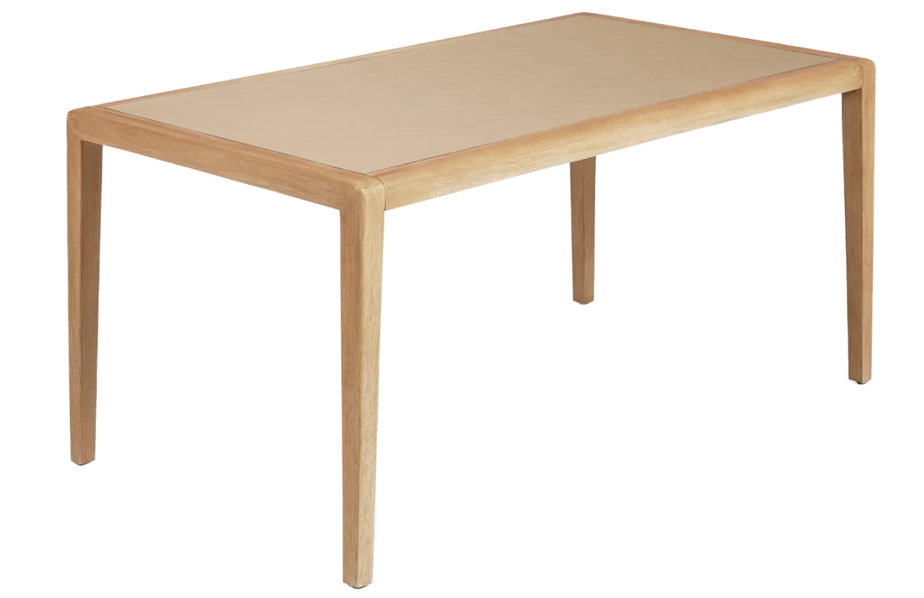 Dřevěný jídelní stůl Kave Home Better 160 x 90 cm s deskou z polycementu Kave Home