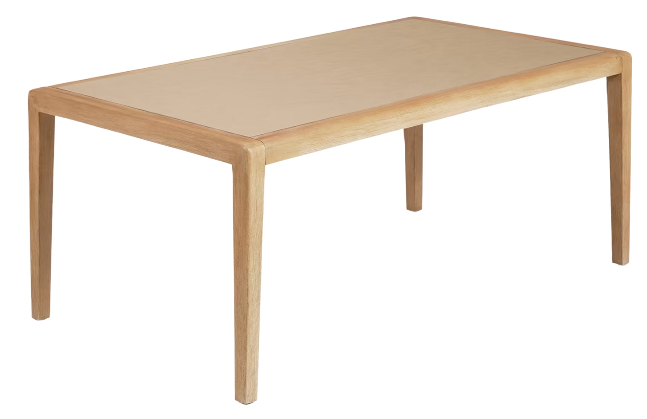 Dřevěný jídelní stůl Kave Home Better 200 x 90 cm s deskou z polycementu Kave Home