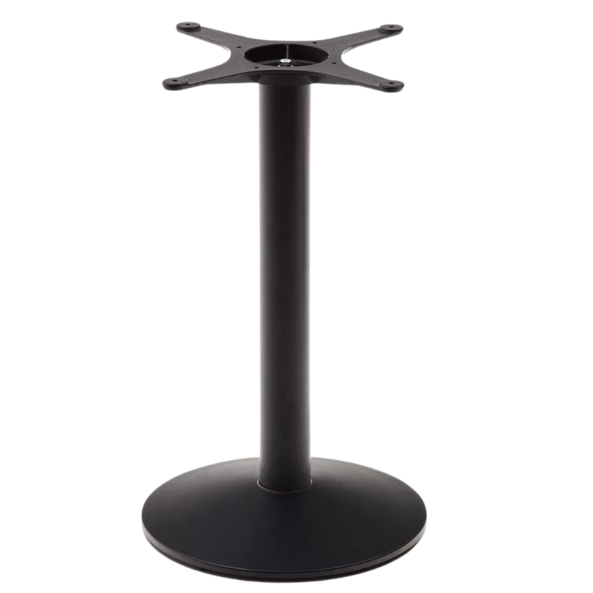 Menší černá kovová podnož k barovému stolu Kave Home Esilda 72 cm Kave Home