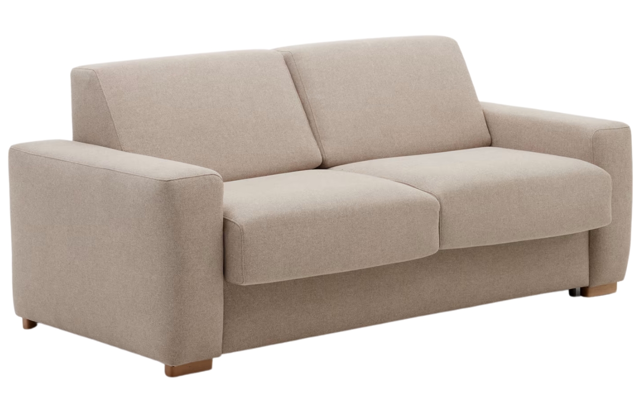 Béžová čalouněná rozkládací pohovka Kave Home Anley 204 cm Kave Home