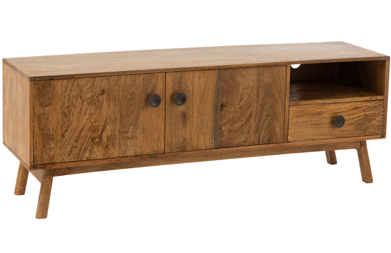 Dřevěný TV stolek J-line Oram 152 x 40 cm J-line