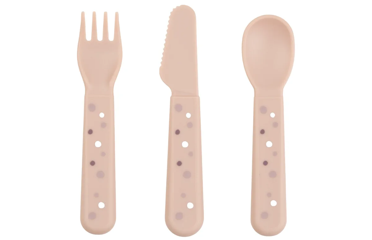 Sada plastových příborů Done by Deer Happy dots