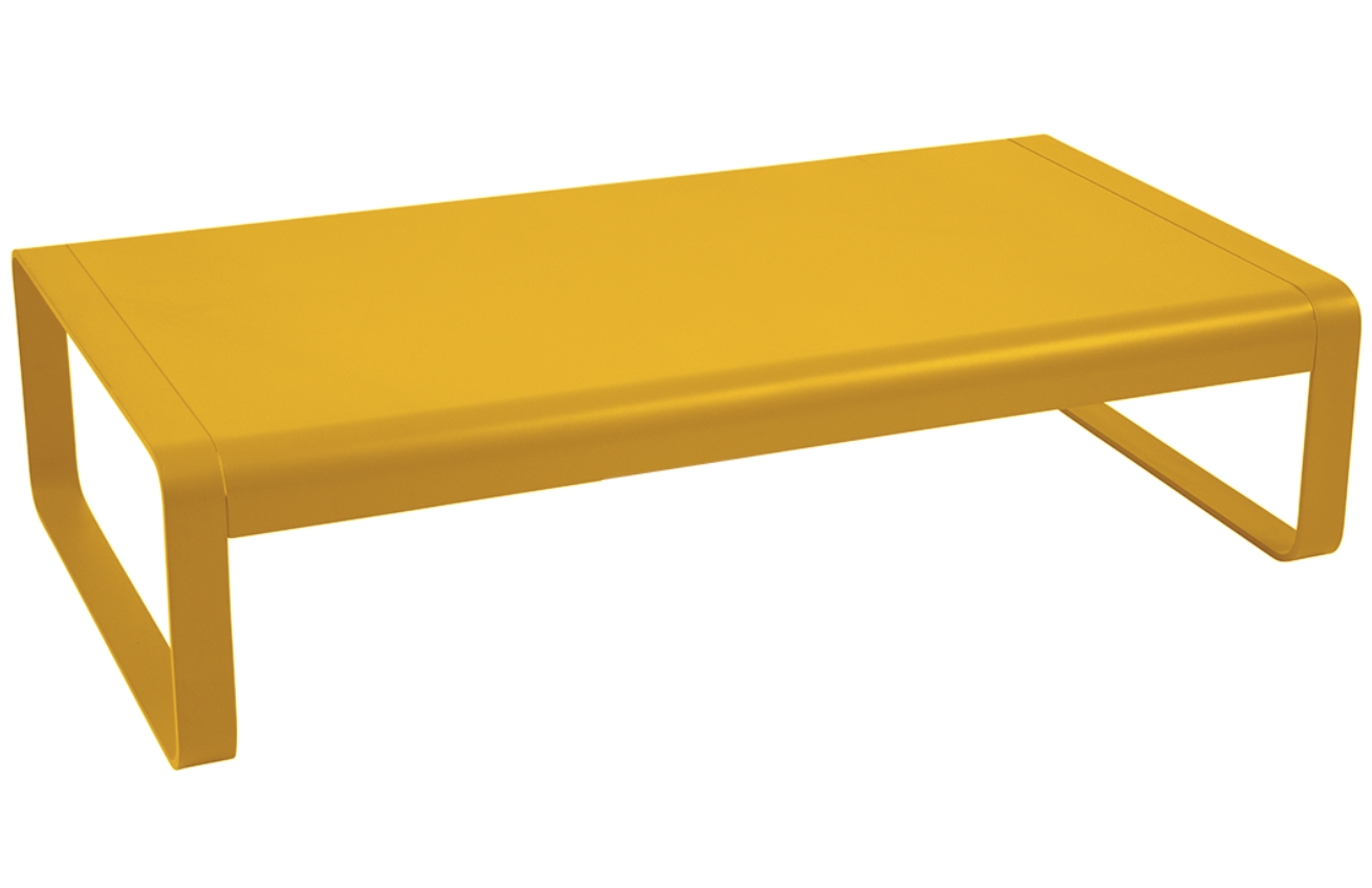 Žlutý hliníkový zahradní konferenční stolek Fermob Bellevie 138 x 80 cm Fermob