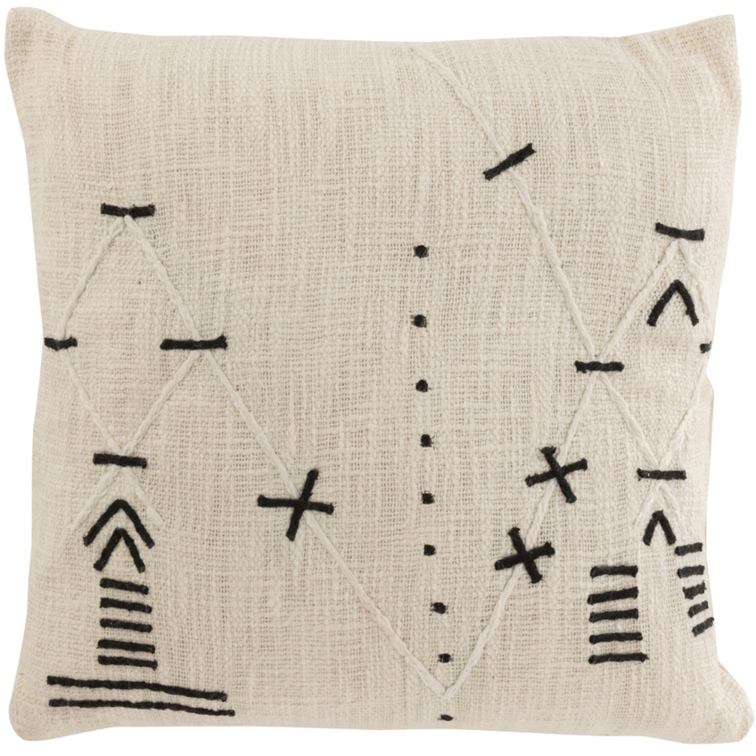 Béžový polštář J-line Rawex 43 x 43 cm J-line