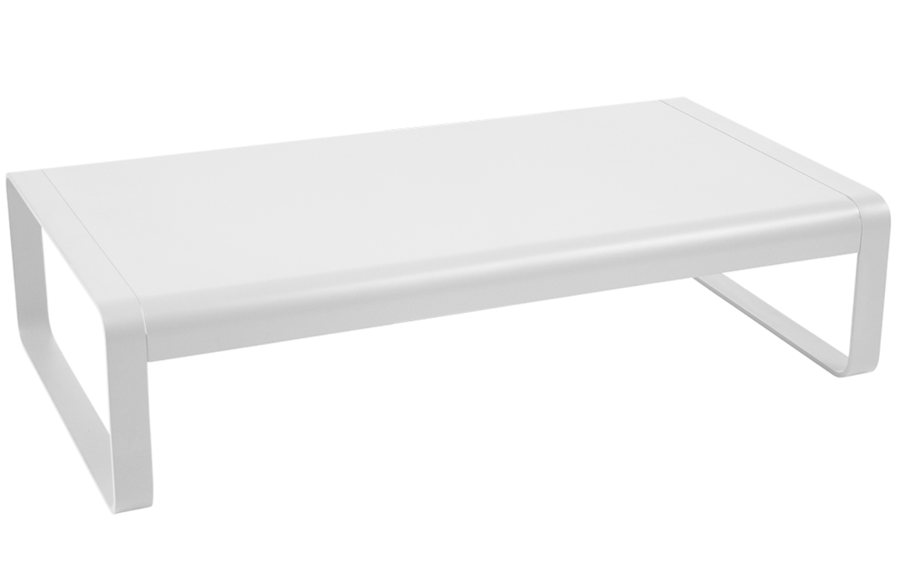 Bílý hliníkový zahradní konferenční stolek Fermob Bellevie 138 x 80 cm Fermob