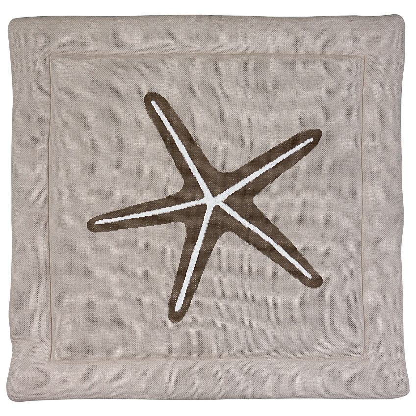 Světle šedá hrací deka Quax Starfish 100 x 100 cm Quax