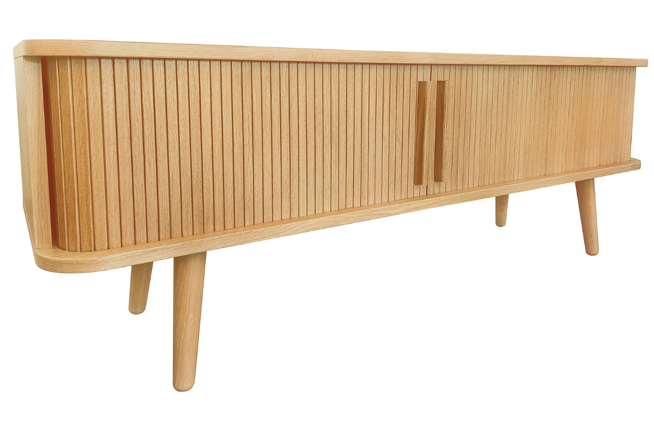 Dubový TV stolek Woodman Rove Tambour 138 x 40 cm Woodman