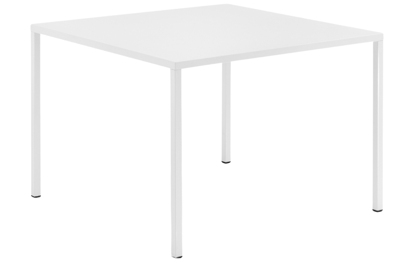 Pedrali Bílý kovový jídelní stůl Fabbrico 80x80 cm Pedrali