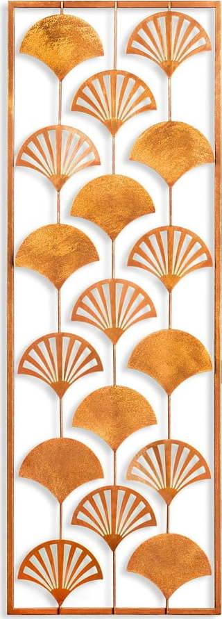 Kovová nástěnná dekorace 32x90 cm Gingko – Wallity Wallity