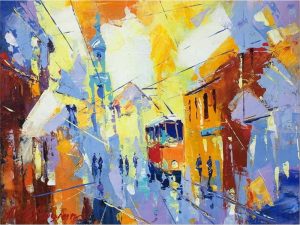 Obraz 100x70 cm Town &ndash; Wallity Wallity