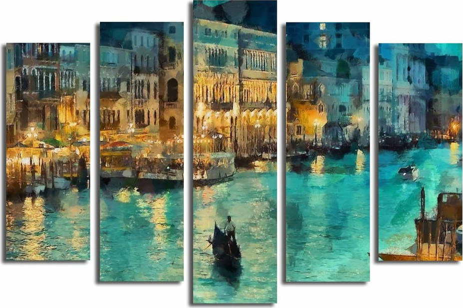 Obrazy v sadě 5 ks 19x70 cm Venice – Wallity Wallity
