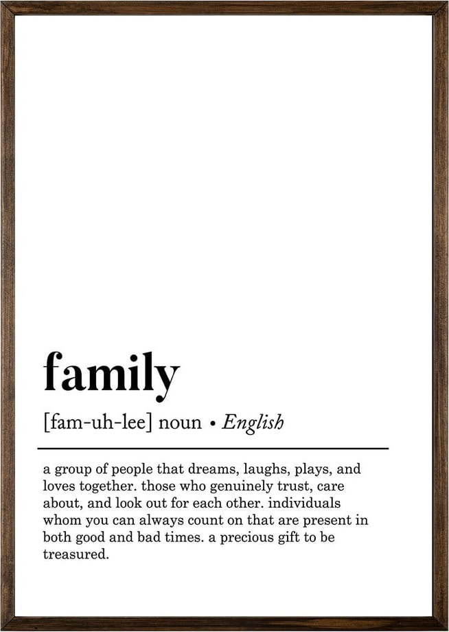 Plakát 50x70 cm Family – Wallity Wallity