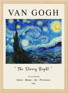 Plak&aacute;t v r&aacute;mu 35x45 cm Vincent Van Gogh &ndash; Wallity Wallity