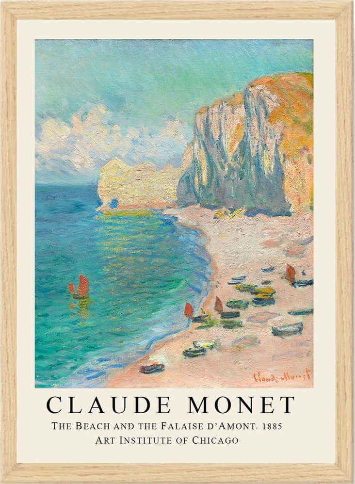 Plakát v rámu 55x75 cm Claude Monet – Wallity Wallity