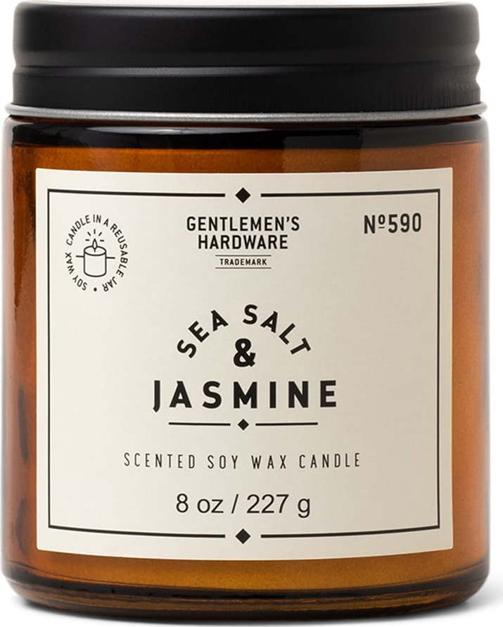 Vonná sojová svíčka doba hoření 48 h Sea Salt & Jasmine – Gentlemen's Hardware Gentlemen's Hardware