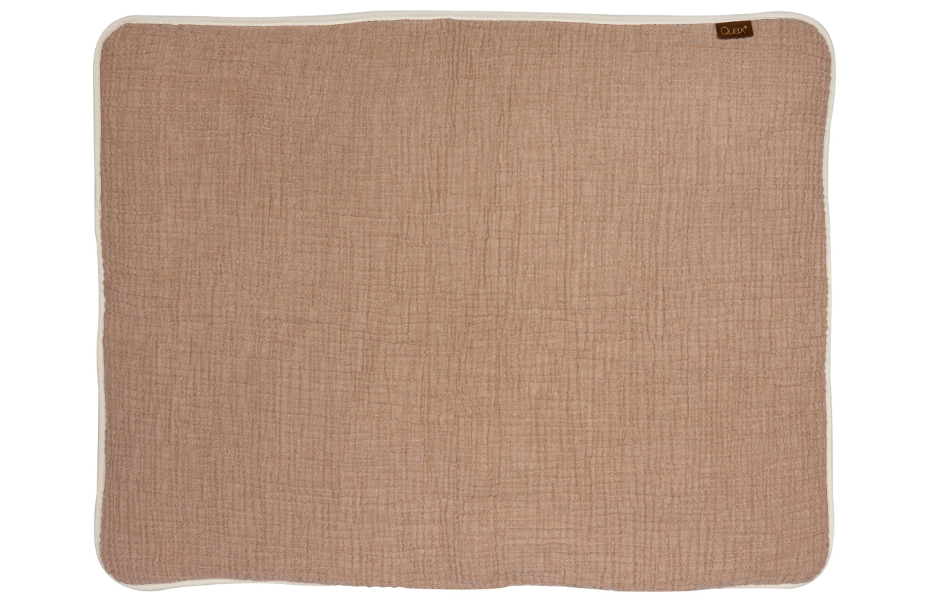 Korálově růžová mušelínová dětská deka Quax Natural 80 x 65 cm Quax