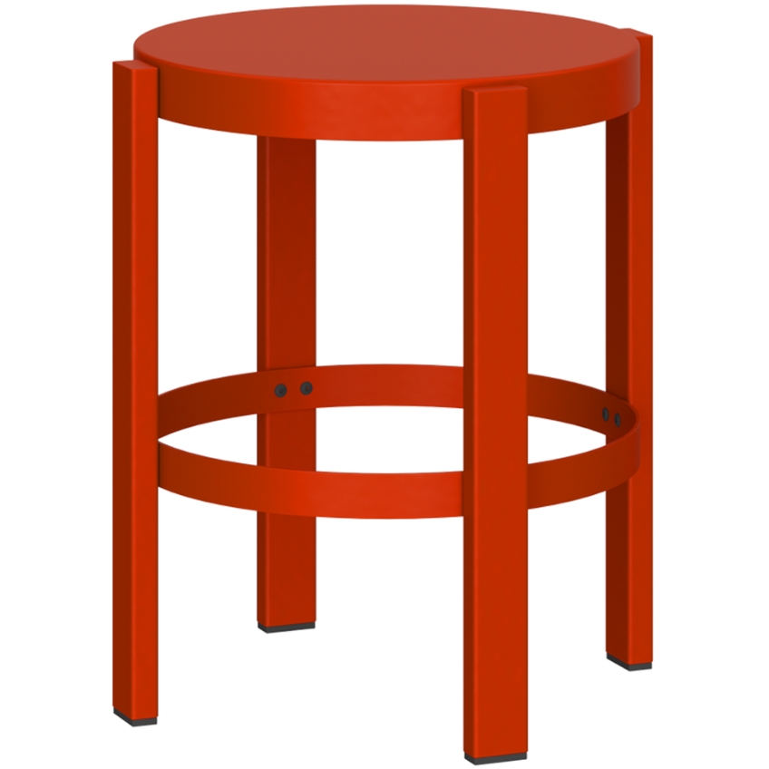 Noo.ma Červená kovová stolička Doon 45 cm Noo.ma