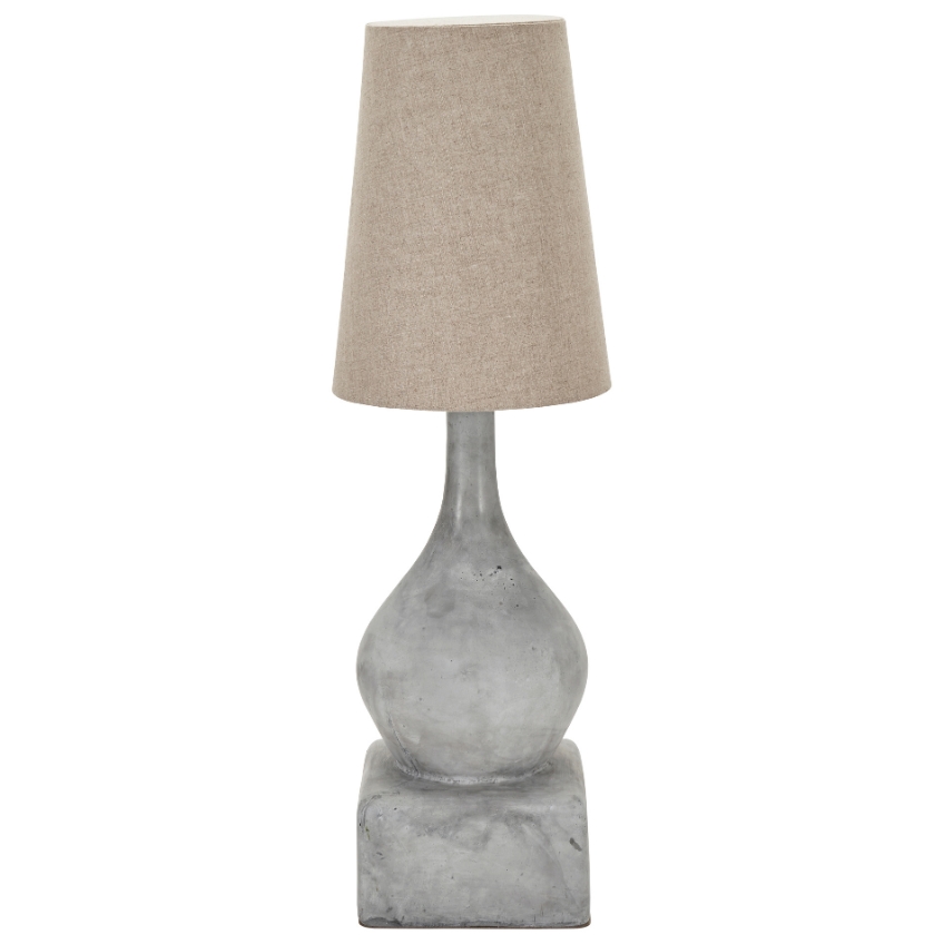 House Doctor Šedá cementová stojací lampa Sage 110 cm House Doctor