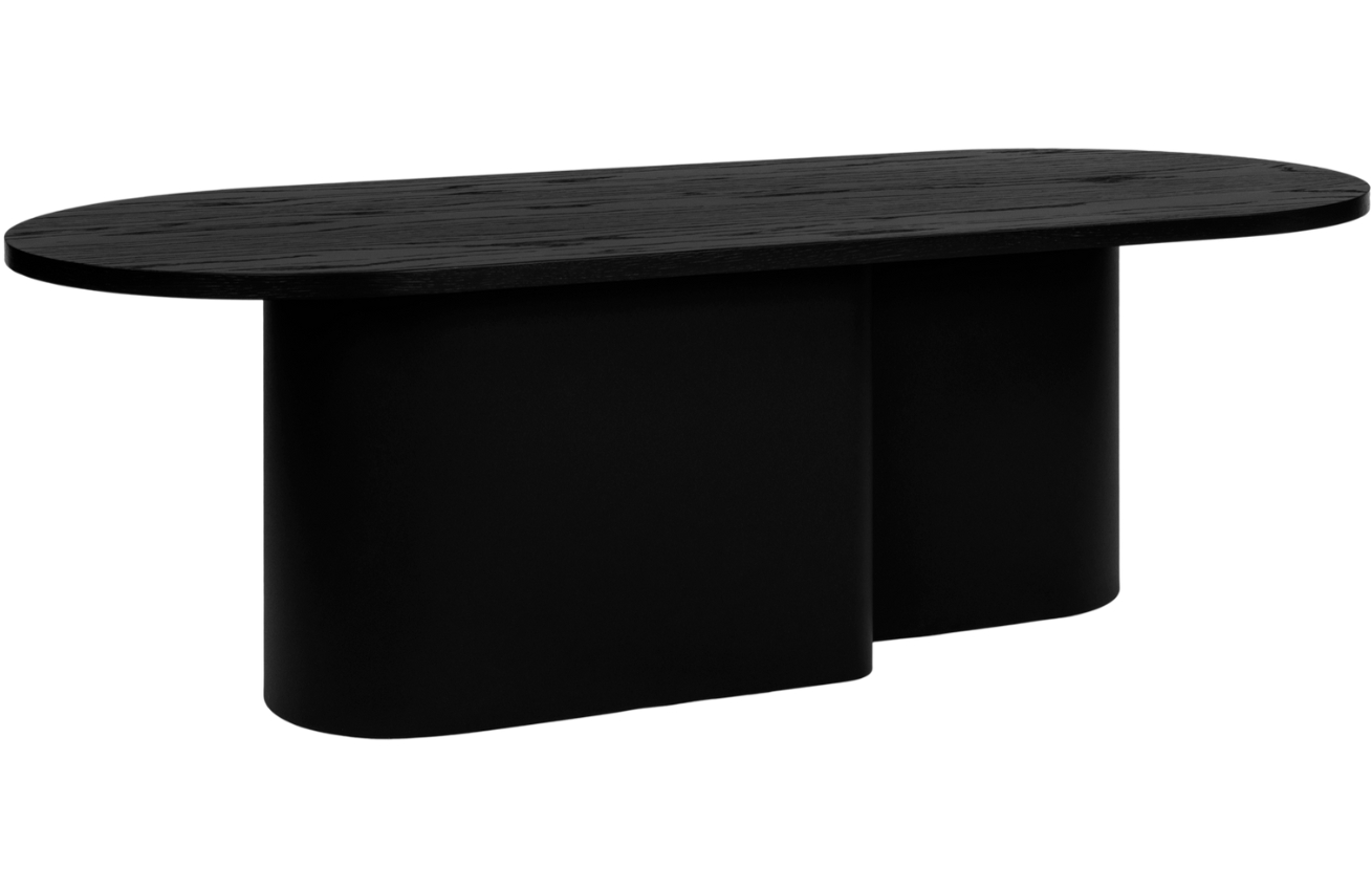 Noo.ma Černý dubový konferenční stolek Looi 115 x 50 cm Noo.ma