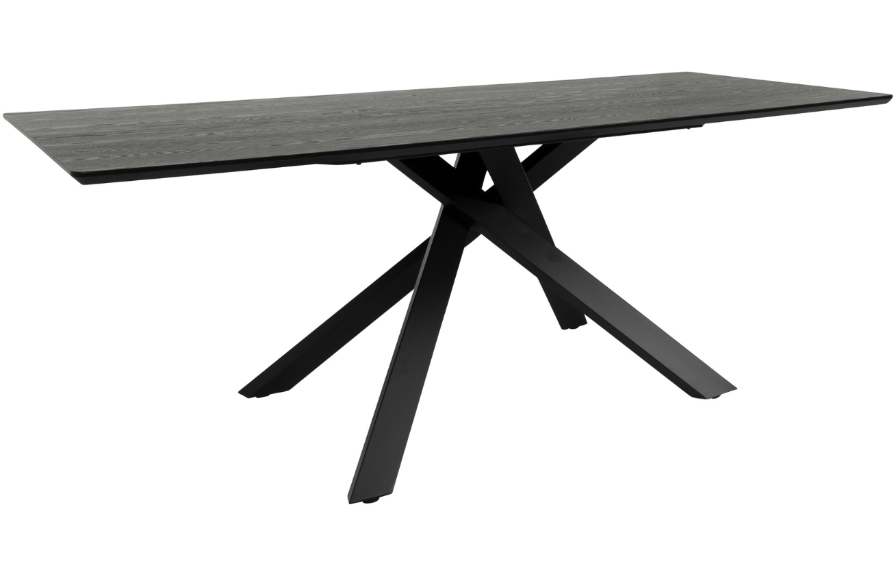 Černý dřevěný jídelní stůl Tenzo Cox 200 x 95 cm Tenzo