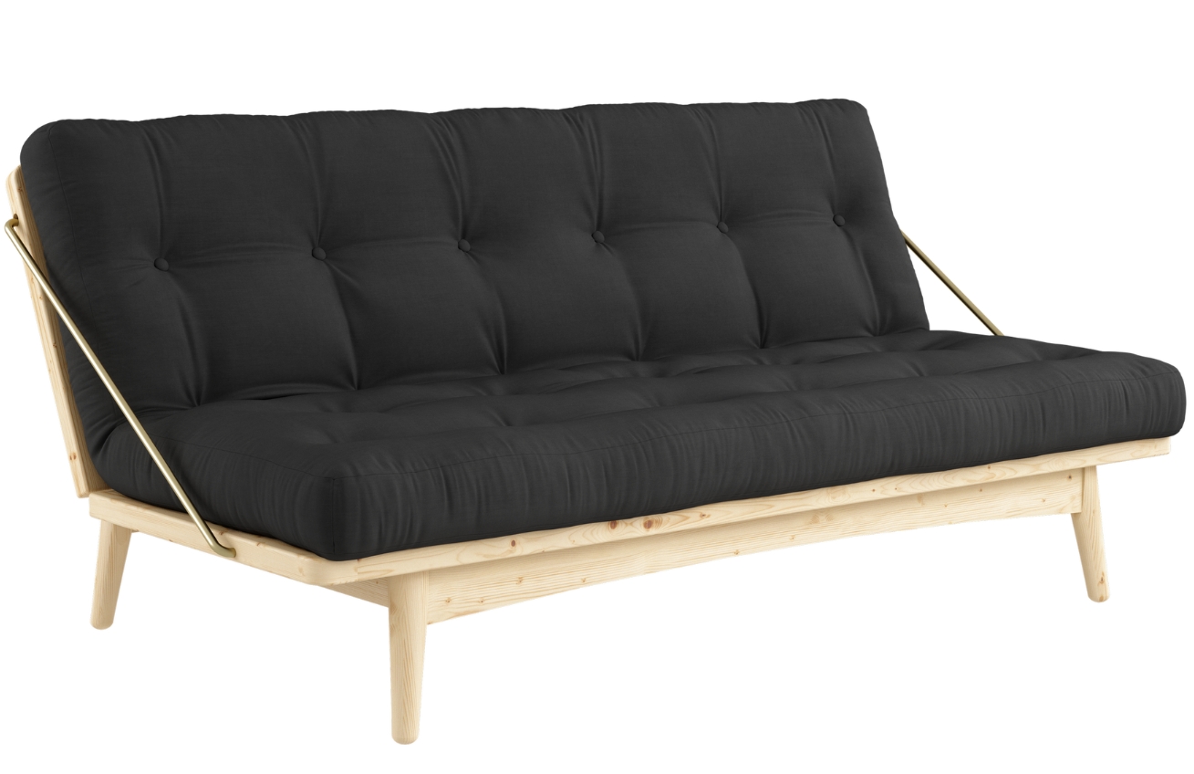 Tmavě šedá trojmístná rozkládací pohovka Karup Design Folk 190 cm Karup Design