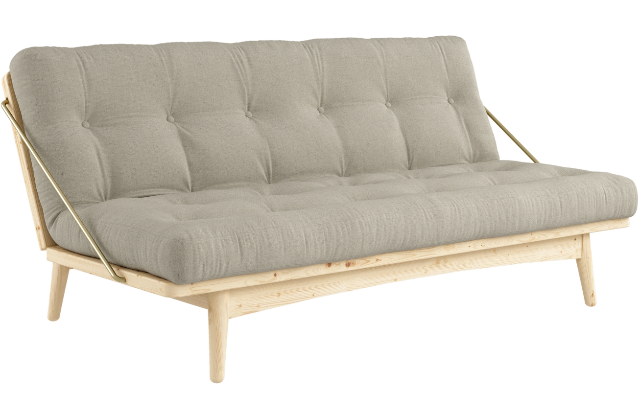 Šedá lněná trojmístná rozkládací pohovka Karup Design Folk 190 cm Karup Design