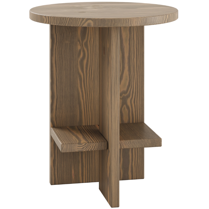 Hnědý dřevěný odkládací stolek Karup Design Rondure 45 cm Karup Design
