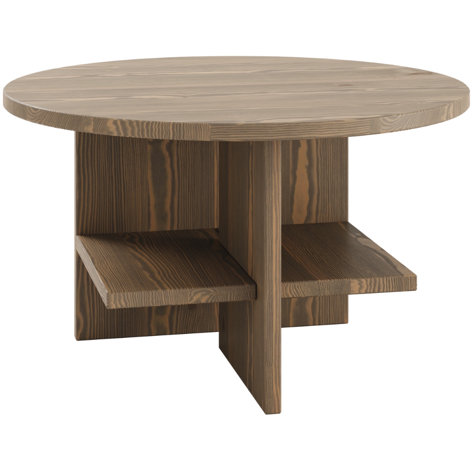 Hnědý dřevěný konferenční stolek Karup Design Rondure 75 cm Karup Design