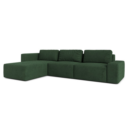Rohová sedací souprava BERG Pravá Tmavě zelená