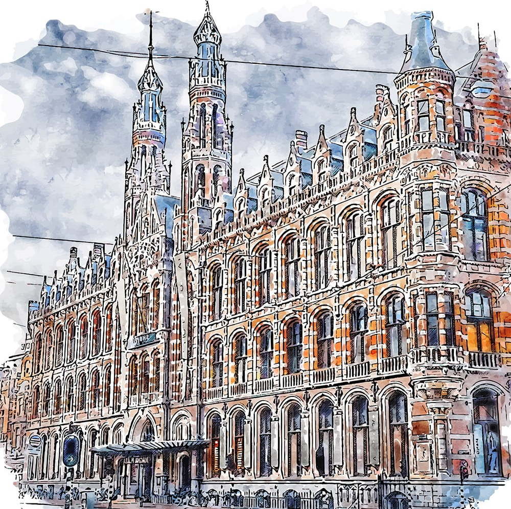Obraz 50x50 cm Amsterdam – Fedkolor Fedkolor