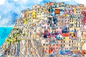 Obraz 90x60 cm Manarola &ndash; Fedkolor Fedkolor