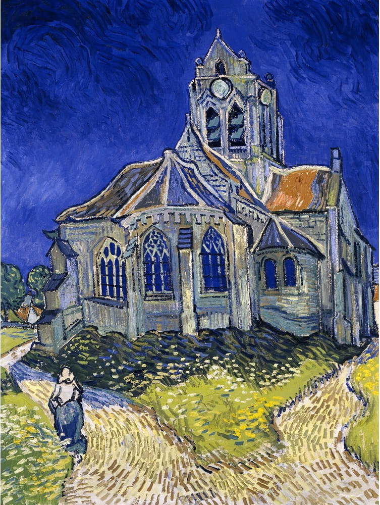 Obraz - reprodukce 30x40 cm The Church at Auvers