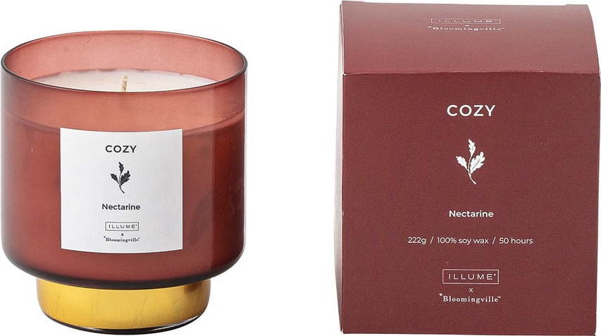 Vonná svíčka doba hoření 50 h Cozy Nectarine – ILLUME x Bloomingville ILLUME x Bloomingville