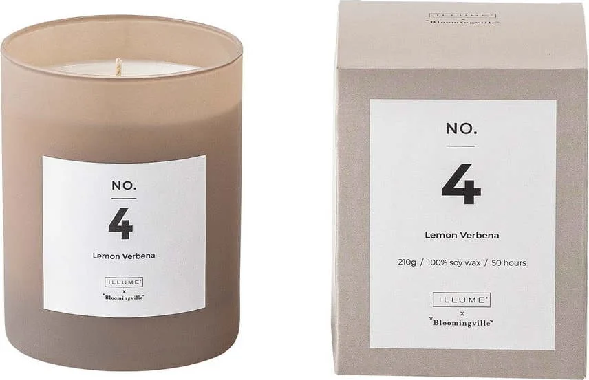 Vonná svíčka doba hoření 50 h No. 4 Lemon Verbena – ILLUME x Bloomingville