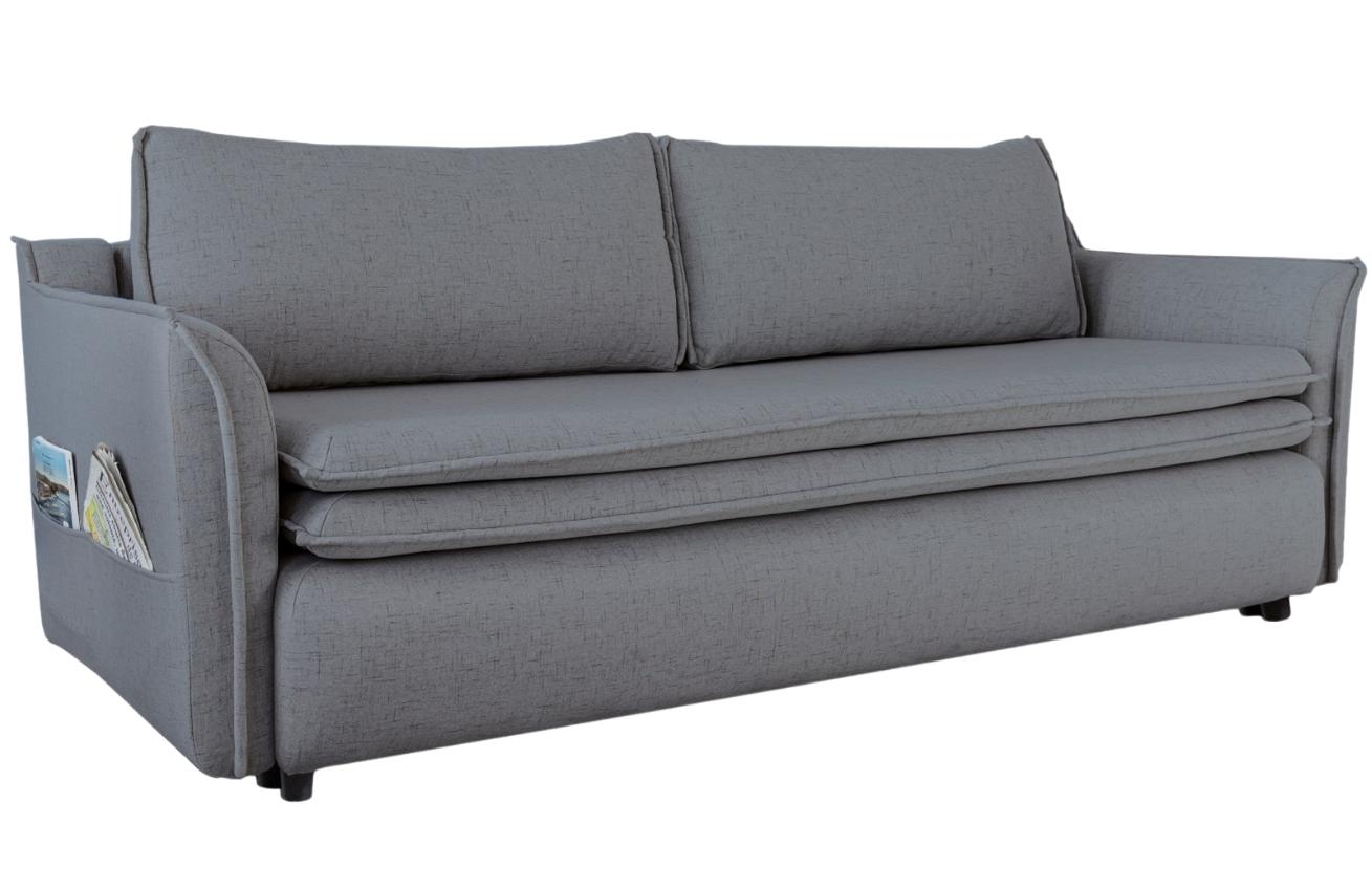 Šedá čalouněná třímístná rozkládací pohovka Miuform Charming Charlie 225 cm Miuform