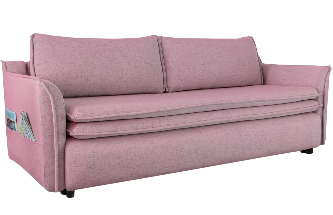 Růžová čalouněná třímístná rozkládací pohovka Miuform Charming Charlie 225 cm Miuform