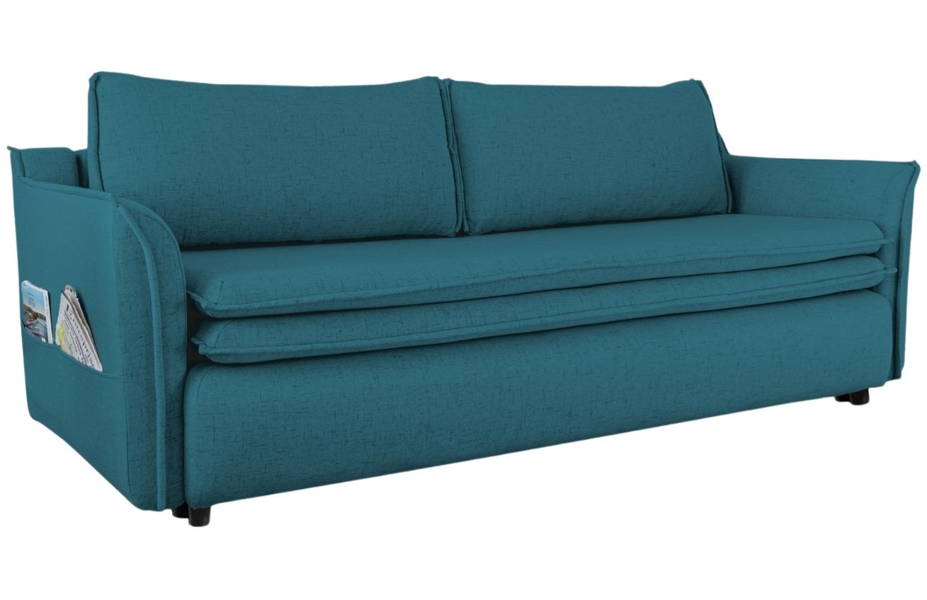 Tyrkysově modrá čalouněná třímístná rozkládací pohovka Miuform Charming Charlie 225 cm Miuform