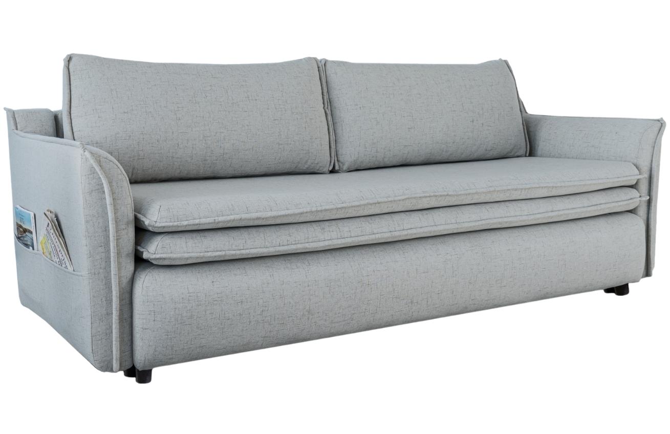 Světle šedá čalouněná třímístná rozkládací pohovka Miuform Charming Charlie 225 cm Miuform