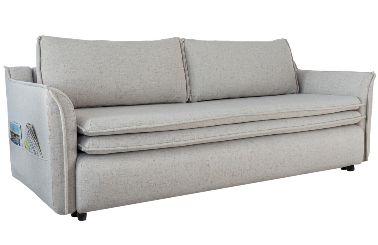 Béžová čalouněná třímístná rozkládací pohovka Miuform Charming Charlie 225 cm Miuform