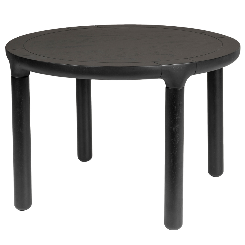 Černý dubový konferenční stolek ZUIVER STORM 60 cm Zuiver