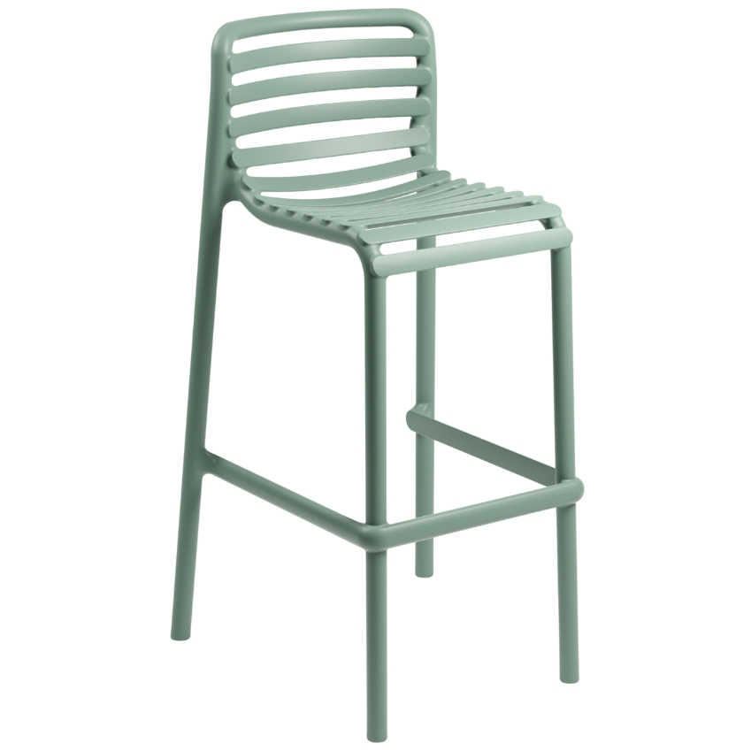Nardi Světle zelená plastová zahradní barová židle Doga 75 cm Nardi