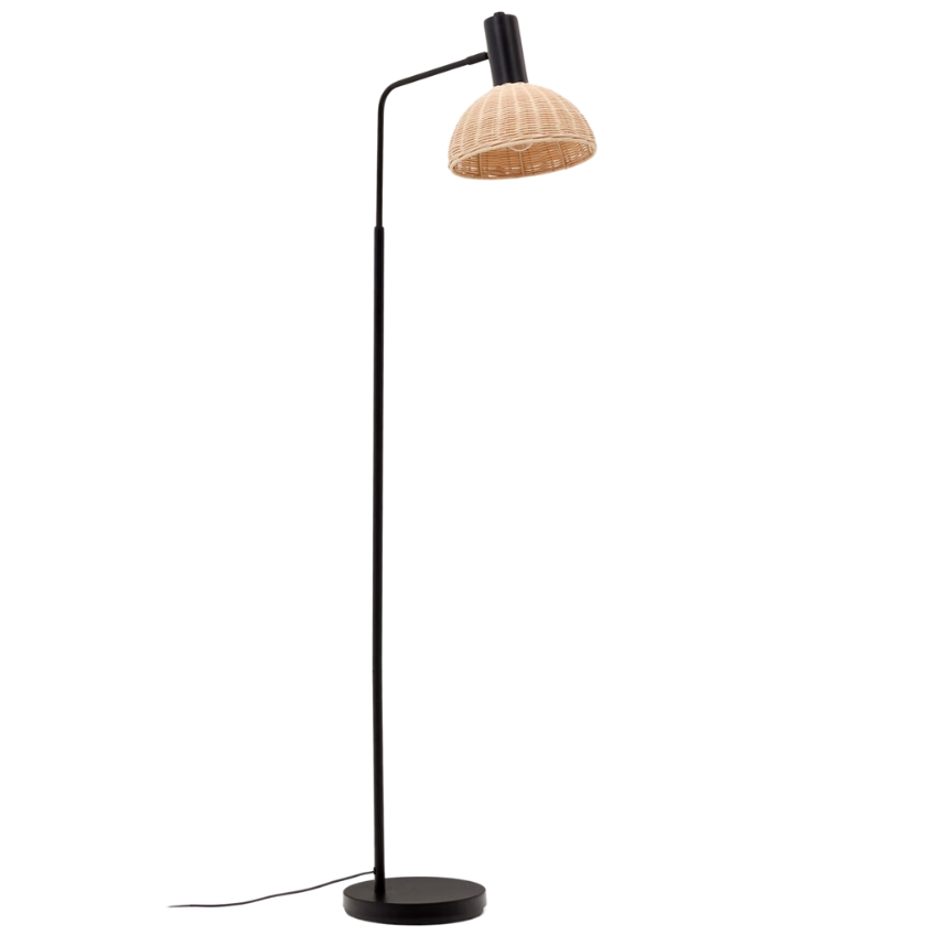 Černá kovová stojací lampa Kave Home Damila 157 cm Kave Home