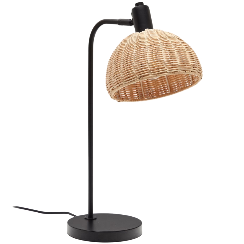 Černá kovová stolní lampa Kave Home Damila Kave Home