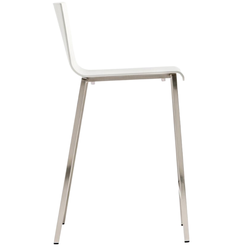 Pedrali Bílá plastová barová židle Kuadra 1102 65 cm Pedrali