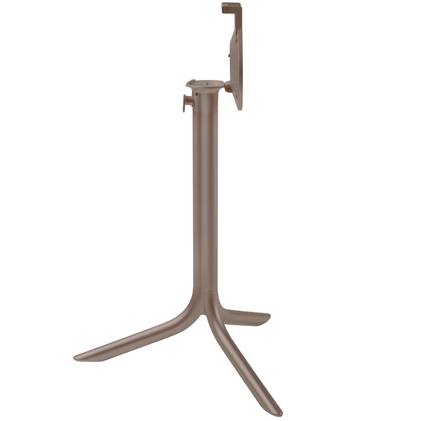 Nardi Šedohnědá hliníková stolová sklápěcí podnož Flute 72 cm Nardi