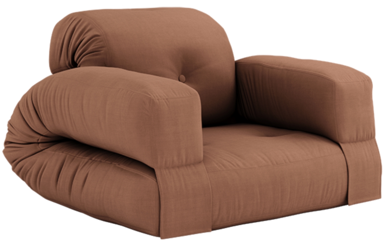 Hnědé rozkládací křeslo Karup Design Hippo Karup Design