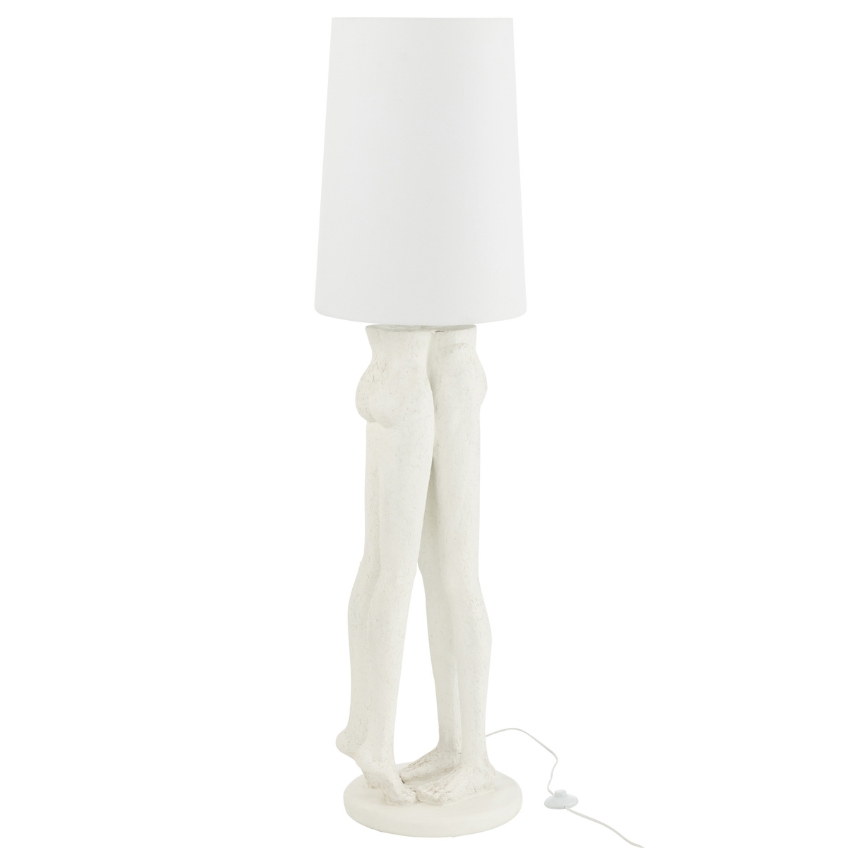 J-line Bílá stojací lampa Couple 155