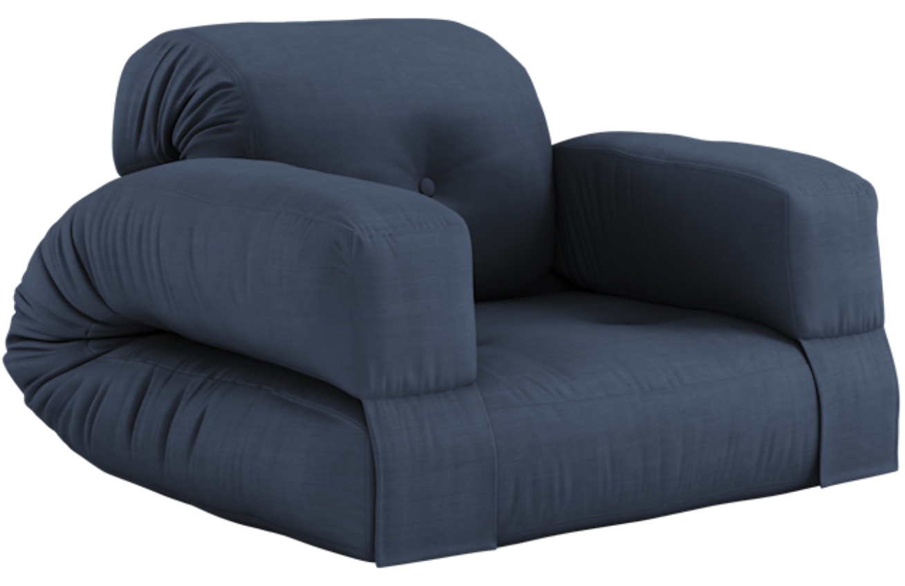 Tmavě modré rozkládací křeslo Karup Design Hippo Karup Design