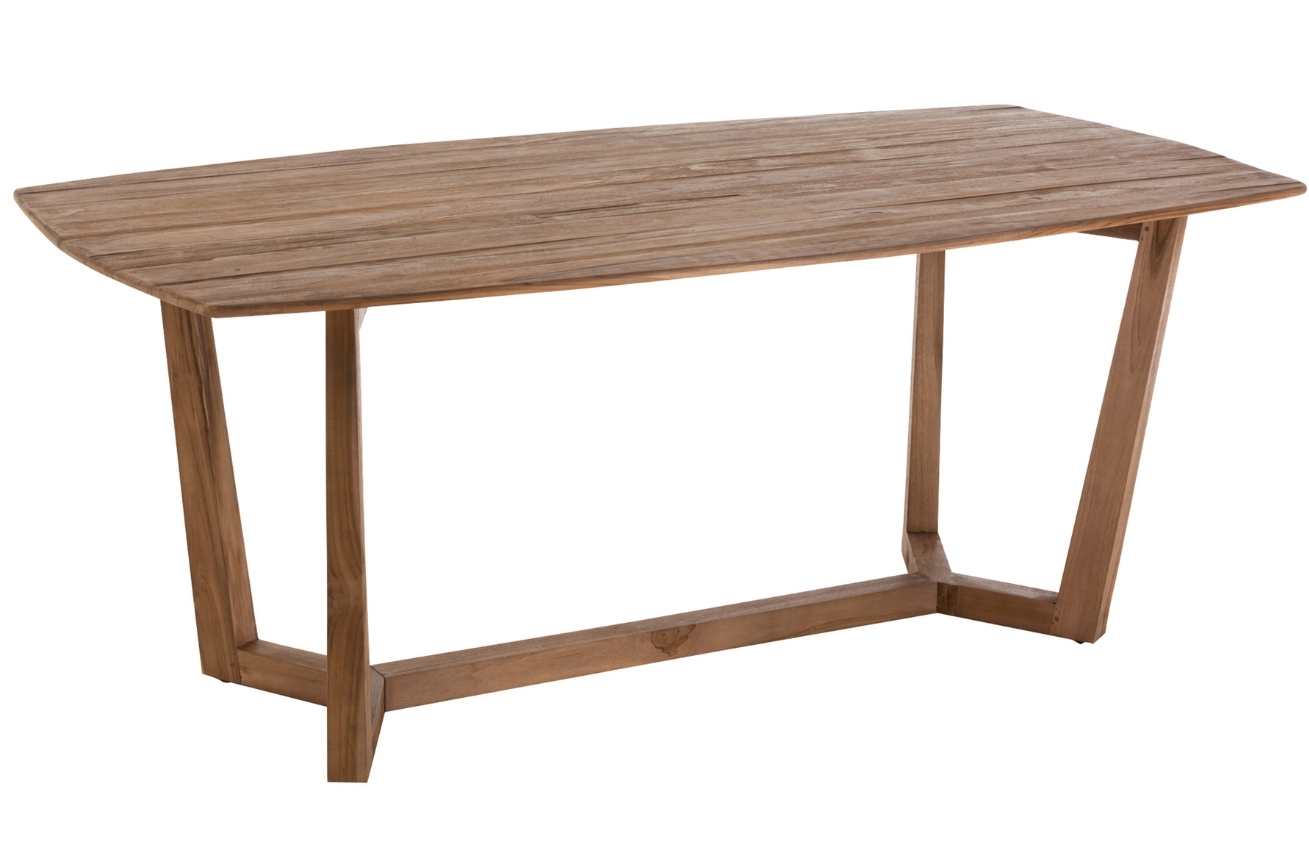 Hnědý dřevěný jídlení stůl J-line Moris 200 x 100 cm J-line