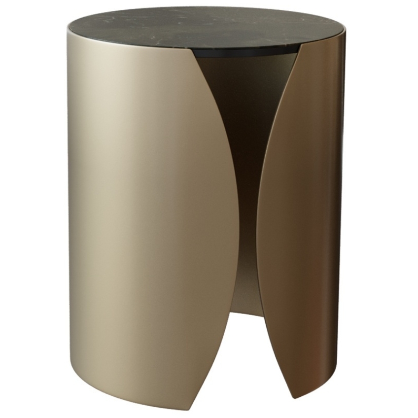 Hnědý keramický odkládací stolek Miotto Arona 40 cm Miotto